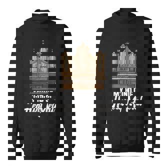 Church Organist Heavy Metal Christian God Jesus Pipe Organ Sweatshirt Unisex | Mazezy