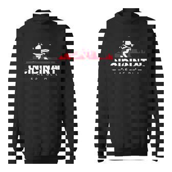 Cincinnati Baseball Vintage Minimalist Retro Baseball Lover Sweatshirt - Monsterry