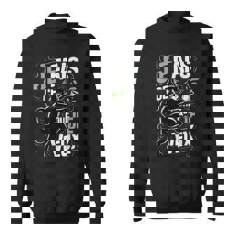 Citation Chat Je Fais Ce Que Jeeux Humour Chaton Sweater e - Cadeauxyz