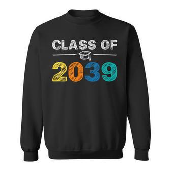 Class Of 2039 Grow With Me First Day Of School Graduation Sweatshirt | Mazezy