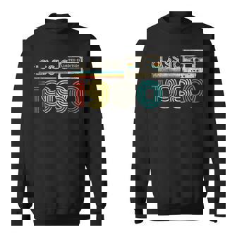 Classic 1980 Retro Birthday Idea 1980 Cassette Tape Vintage Sweatshirt - Thegiftio