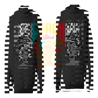 Coach Afro African American Black History Month Sweatshirt - Monsterry