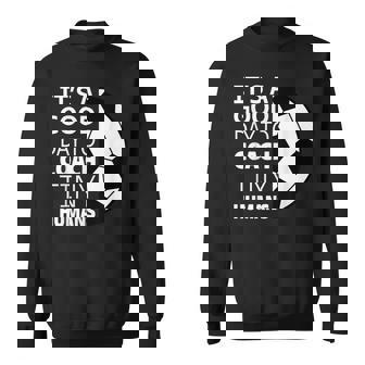 I Coach Tiny Humans Soccer Coach Trainer Outfit Gag Sweatshirt | Mazezy