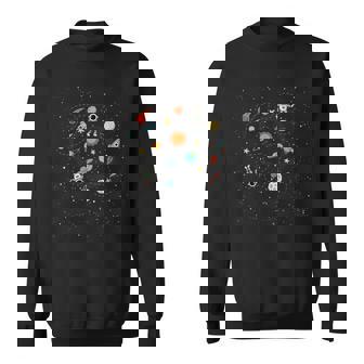 Cohete Nave Espacial Ciencia Galaxia Planetas Y Astronautas Niños Camisa de entrenamiento - Regaloses