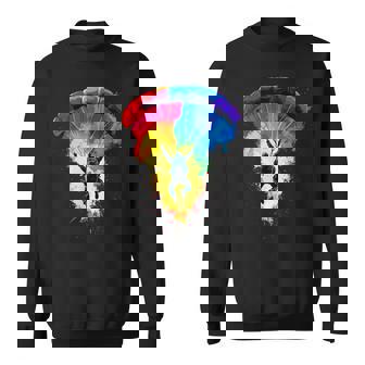 Colorful Skydiving Skydiver Skydive Sweatshirt - Monsterry