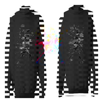 Colorful Tennis Player Sweatshirt | Mazezy