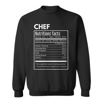 Cook Chef Datos Nutricionales Divertidos Camisa de entrenamiento - Regaloses