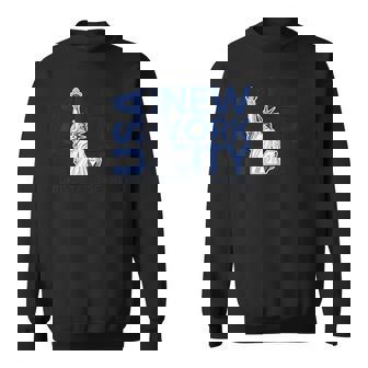 Cool Nyc New York Citytatue Of Liberty With Usa Flag スウェットシャツ - Kawaiitshirt