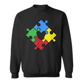 Corazón Puzzle Autismo Apoyo Diseño Especial Educaciónímbolo Camisa de entrenamiento - Regaloses