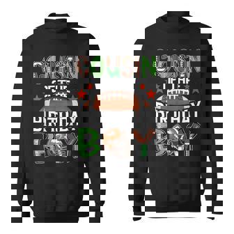 Cousin Of The Birthday Boy Game Day Football Sweatshirt | Mazezy