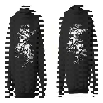 Cowboy On Horseback In Shootout Traditional Work Tank Top Sweatshirt Unisex | Mazezy