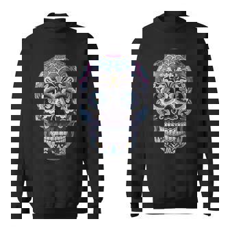 Crâne Enucre Calavera Dia De Los Muertos Jour Des Morts Sweater e - Cadeauxyz