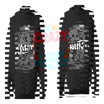 Crazy Ambient Lady Colorful Music Lover Sweatshirt Unisex | Mazezy