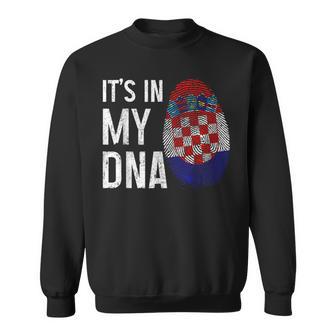 Croatia It's In My Dna Croatian Flag Pride Heritage Sweatshirt - Thegiftio UK