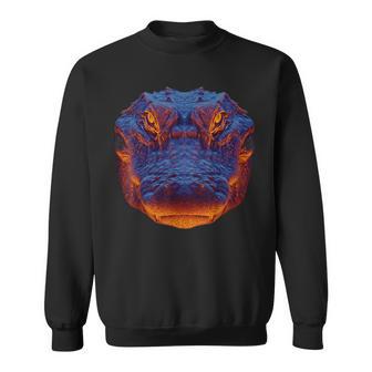 Crocodile Alligator Gator Face Sweatshirt - Thegiftio UK