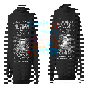 Cruisin Through 40 Years 40Th Anniversary Cruise Trip Couple Sweatshirt | Seseable FR