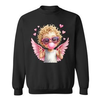 Cupid Amor Engel Liebe Kaugummi Blasealentinstag Herz Sweatshirt - Geschenkecke