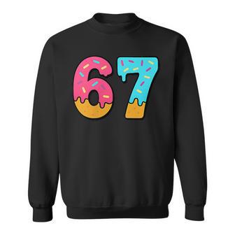 Cute 67 Six Seven Ice Cream Drip Sport 78 Fun Mason Meme Sweatshirt - Thegiftio UK