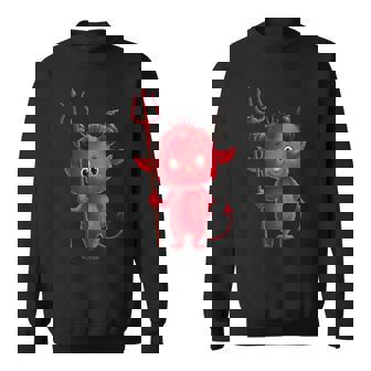 Cute Devil Halloween Graphic Sweatshirt | Seseable FR