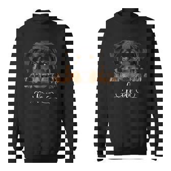 Cute Dog Graphic Love Rottweiler Puppy Dog Sweatshirt - Thegiftio
