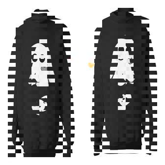 Cute Ghost Halloween Maternity Pregnancy Announcement Sweatshirt - Thegiftio