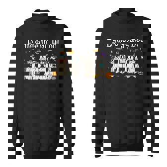 Cute Ghost Optometry Halloween Eye Doctor Ophthalmologist Sweatshirt | Mazezy