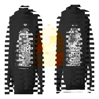 Cute Kawaii Cats Neko Kitten Cat Lover Cartoon Sweatshirt - Monsterry