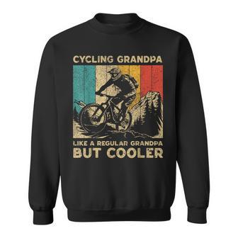 Cycling Grandpa Bicycle Riding Cyclist Mens Sweatshirt - Thegiftio