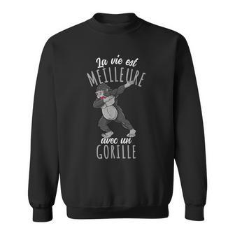Dabbing Laie Est Meilleure Avec Un Gorille Sweater e - Cadeauxyz