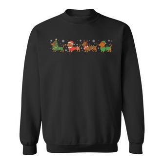 Dackel Weihnachten Lustiger Weiner Hund Sweatshirt - Geschenkecke