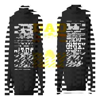 Dad Of The Birthday Boy Construction Truck Sweatshirt | Seseable UK