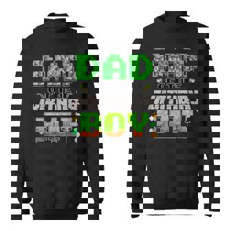 Dad Of The Birthday Boy Family Gaming Pixel Birthday Party Sweatshirt | Seseable UK