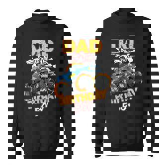 Dad Of The Birthday Boy Monster Truck Birthday Family Sweatshirt | Seseable CA