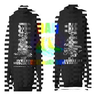 Dad Of Birthday Boy Roller Skating Birthday Matching Family Sweatshirt Unisex | Mazezy