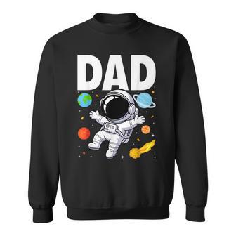 Dad Daddy Father Space Astronaut Birthday Family Matching Sweatshirt - Thegiftio UK