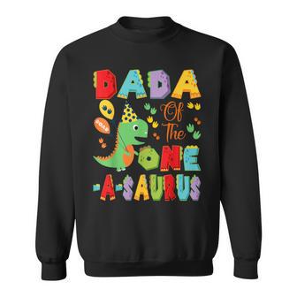Dada Of The One-A-Saurus 1St Birthday Boy Dinosaur Sweatshirt - Thegiftio UK