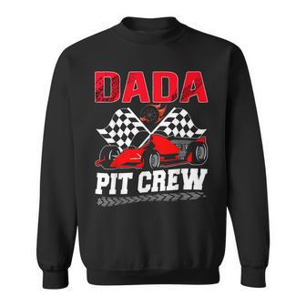Dada Pit Crew Racing Family Race Car Birthday Boy Sweatshirt - Thegiftio UK