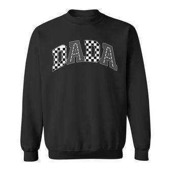 Dada Racing Race Car Checkered Family Birthday Matching Sweatshirt - Thegiftio UK