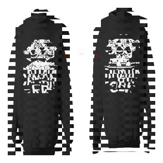 Dalmatian Crew Cute Cartoon For Dog Owners Pet Dalmatian Sweatshirt - Monsterry