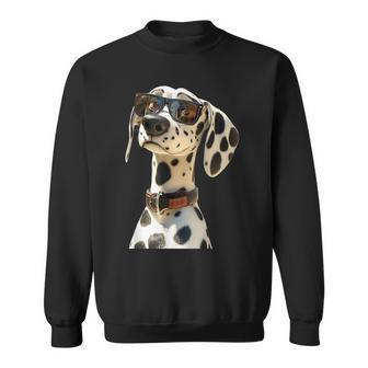 Dalmatiner Mitonnenbrille Hunde Ich Liebe Dalmatiner Sweatshirt - Geschenkecke