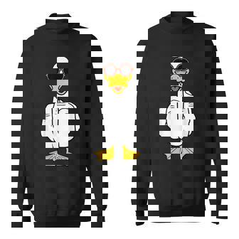 Dedo Medio Divertido Pato Inapropiado Rude Antisocial Camisa de entrenamiento - Regaloses
