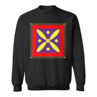 Derafsh Kaviani Lotus Flower Iranian History Flag Badge Sweatshirt - Thegiftio UK