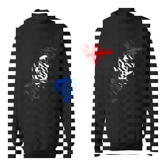 Des Racines Françaises Adn Dans Leang Drapeau Français French Pride France Sweater e - Cadeauxyz