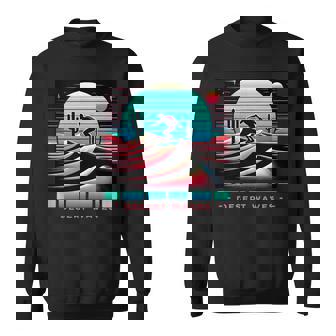 Desert Waves Sandboarding Sandboarder Surfer Tank Top Sweatshirt Unisex | Mazezy