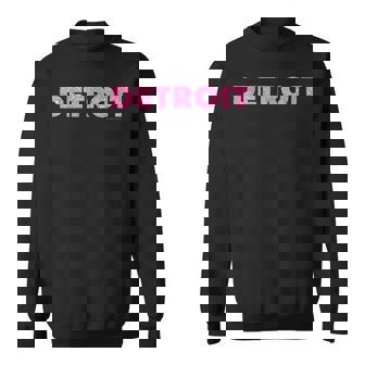 DETROIT PINK Shirt Motor City Michigan T-Shirt Sweatshirt Unisex | Mazezy