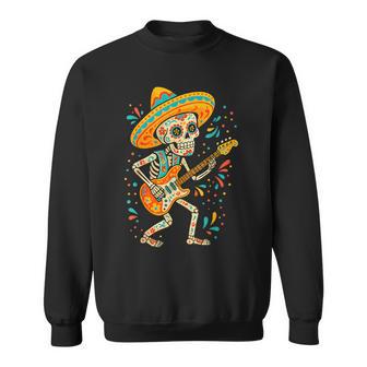 Dia De Los Muertos Skeleton Dancing Skull Day Of The Dead Sweatshirt - Thegiftio UK