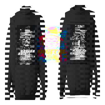Digital Diva Glitch Pop Art Gen Z Retro Mod Adult Trendy Y2K Sweatshirt Unisex | Mazezy
