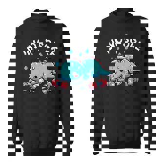 Dino-Sore Cute Dinosaur Workout Gym Fitness Motivation Sweatshirt | Mazezy