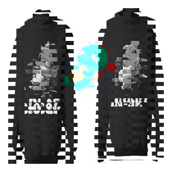 Dinosaur Gym Workout Fitness Lifting Weights Cute Dino Sore Sweatshirt - Thegiftio