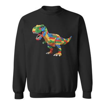Dinosaur Raptor Master Builder Block Building Brick Builder Sweatshirt | Seseable UK